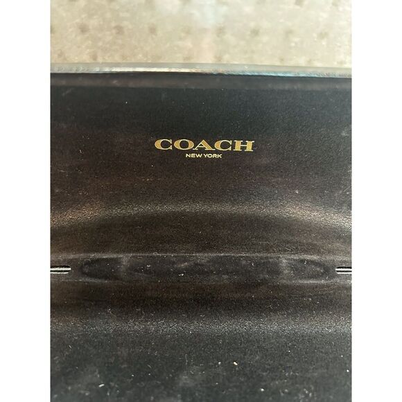 COACH Eyeglasses/Sunglasses Hard Case New York Black Clamshell - Picture 3 of 5